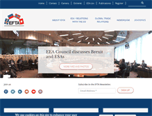 Tablet Screenshot of efta.int